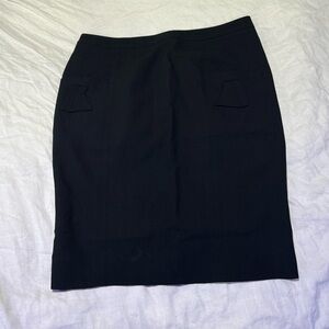 Dior Classic Black Pencil Skirt